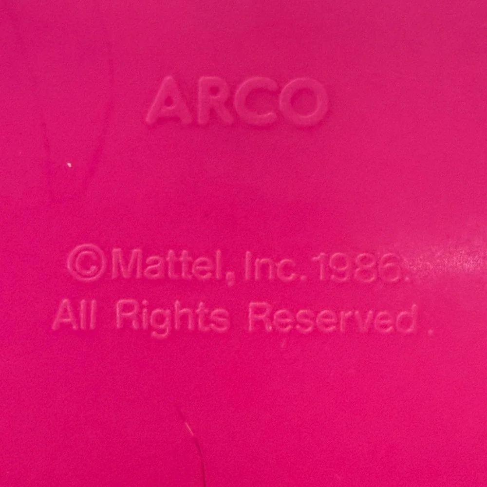 VTG 1986 Mattel Arco Floral Pink & White Floral Table Replacement Hong‎ Kong